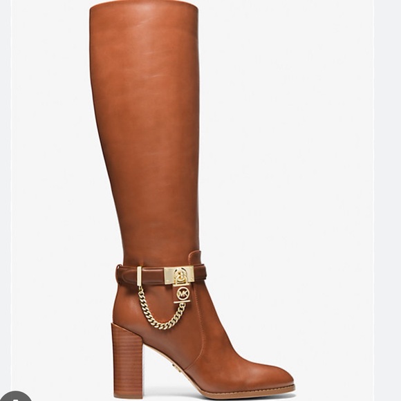 🌸MICHAEL KORS🌸 Hamilton Embellished Heeled Boots Size: 9M - Picture 2 of 16